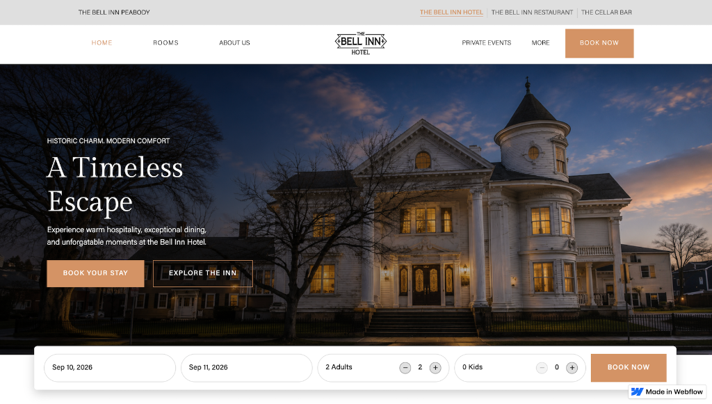 The Bell Inn Hotel Website